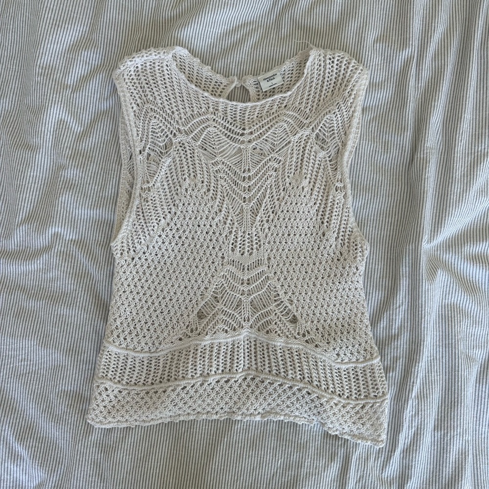 Macrame inspired crew tank Abercrombie and fitch